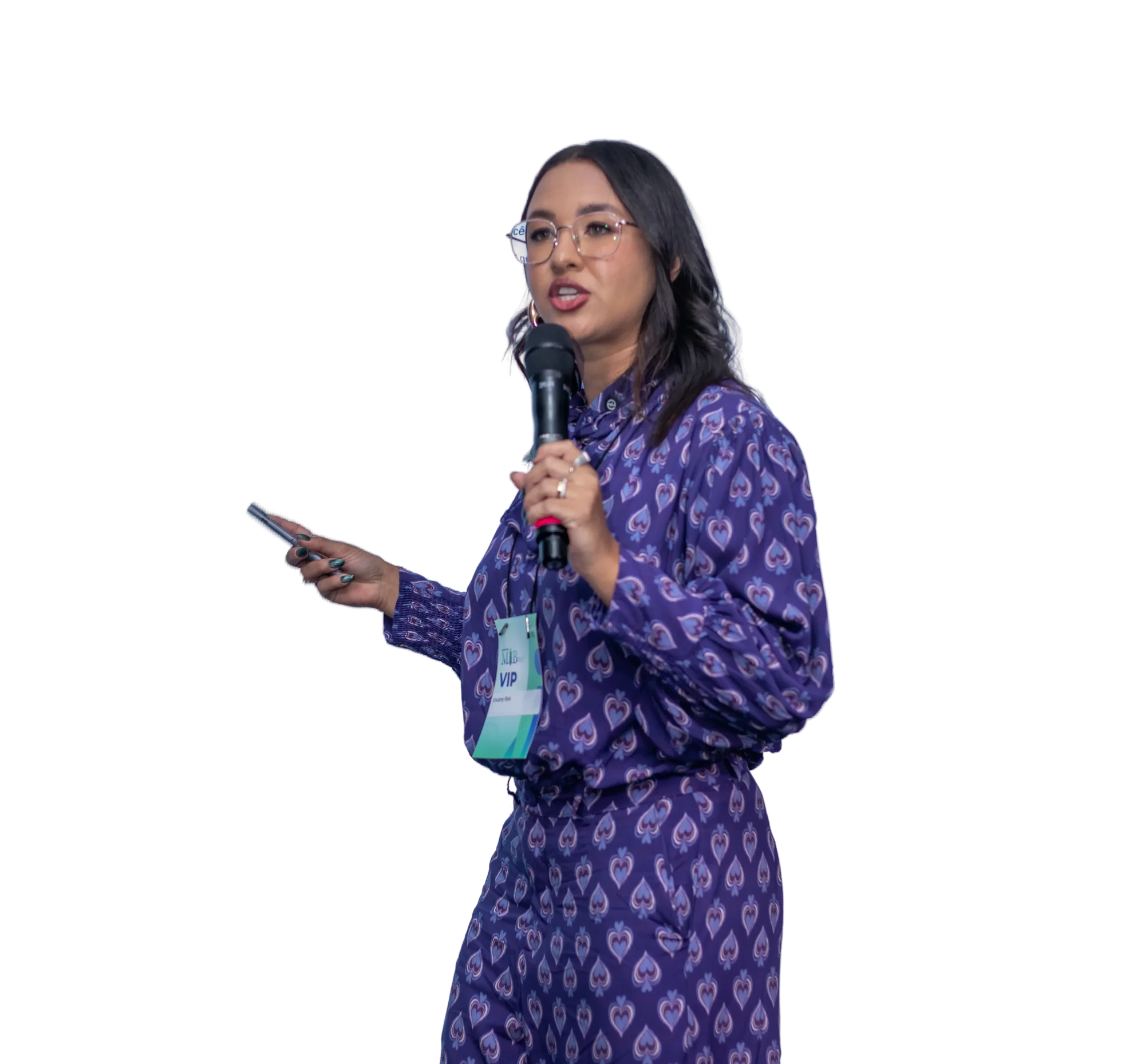 Josi, criadora da Formação Designer de Sucesso, palestrando