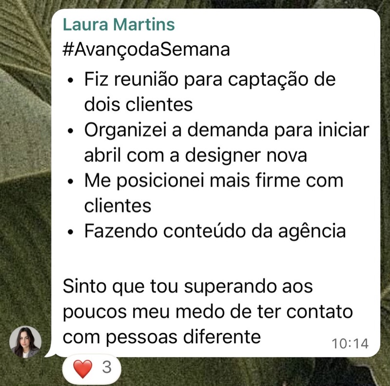 Depoimento de cliente